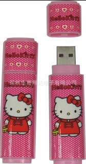 辦公室禮品U盤 個性U盤 凱啼貓 KT貓 hello kitty 4G 長條卡通U工廠,批發,進口,代購