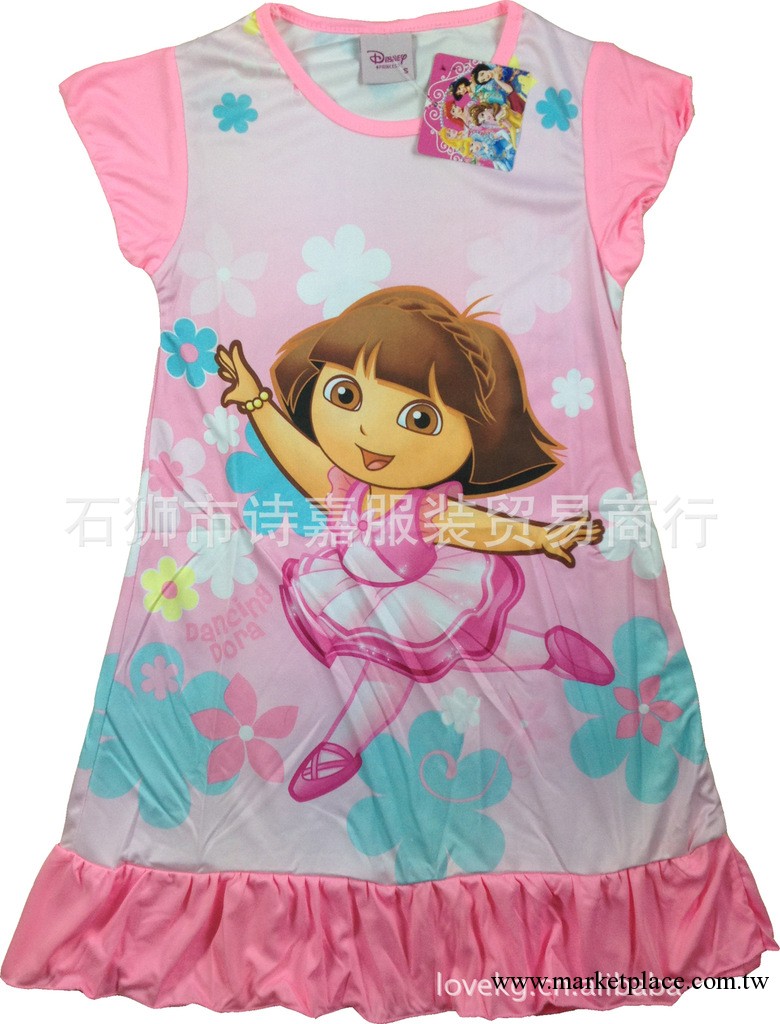 2012夏季新款  外貿童裝兒童裙子 迪斯尼卡通朵拉DORA 女童公主裙工廠,批發,進口,代購