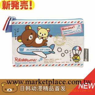 【爆款】最新款日本SAN-X周邊、rilakkuma 輕松熊帆佈筆袋工廠,批發,進口,代購