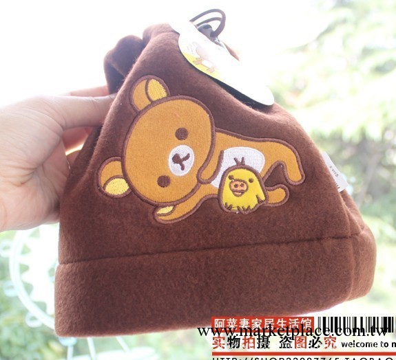 日本SAN-X Rilakkuma 輕松小熊 懶懶熊 圍巾變帽子工廠,批發,進口,代購