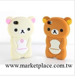 Rilakkuma iphone 4/4S立體輕松小熊手機外殼 保護套 保護殼x125工廠,批發,進口,代購