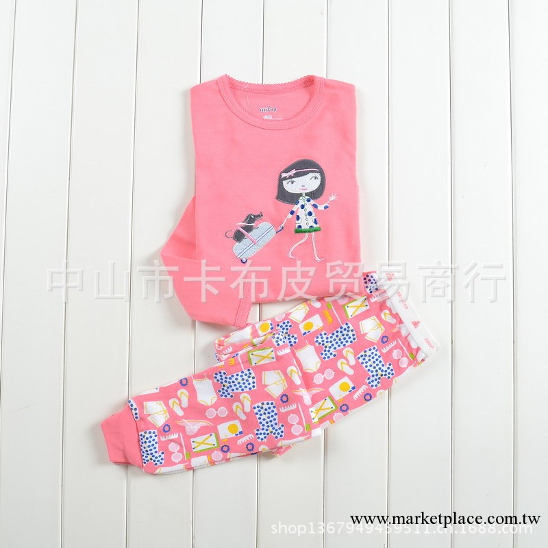 全棉可愛女童長袖套裝 原單GAP傢居服/gap童裝 OLD NAVY童裝工廠,批發,進口,代購
