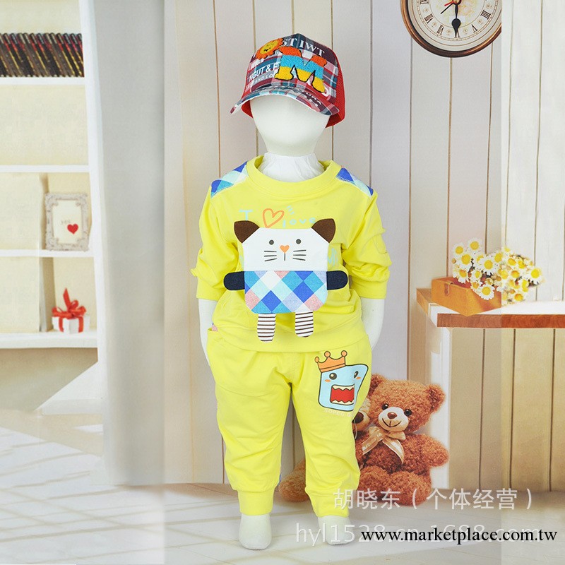2013秋裝新款小聰娃嬰童裝全棉兩件套 嬰兒衣服套裝736工廠,批發,進口,代購