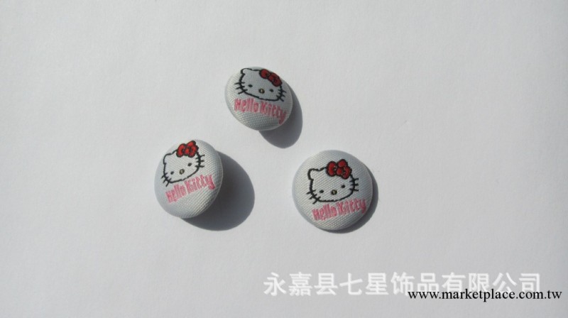 hello kitty 圖案包佈扣，卡通包佈紐扣，卡通動漫包佈紐扣批發・進口・工廠・代買・代購