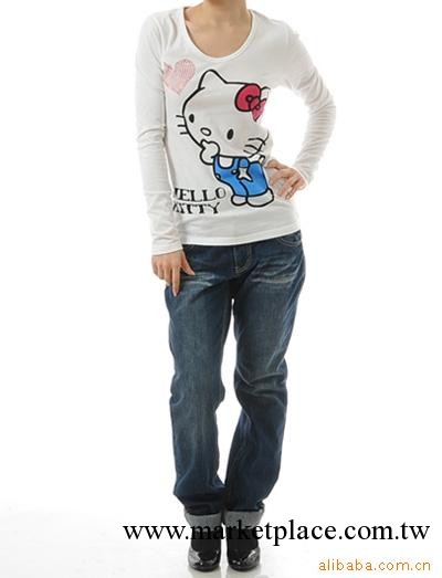 日單長袖T恤卡通全棉 外貿colza hello Kitty 清倉批發・進口・工廠・代買・代購