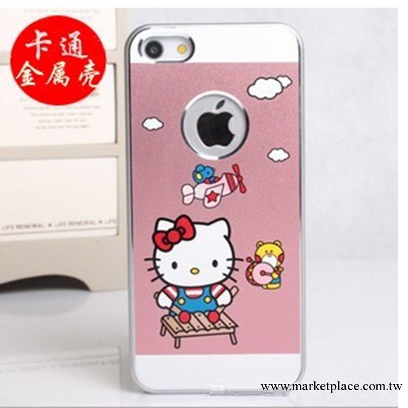 蘋果4代 iphone4手機殼 大嘴猴 hello kitty 卡通金屬外殼保護套工廠,批發,進口,代購