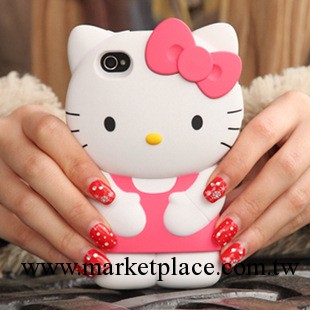 立體hello kitty蘋果iphone4手機外殼iphone4s矽膠套保護套批發・進口・工廠・代買・代購