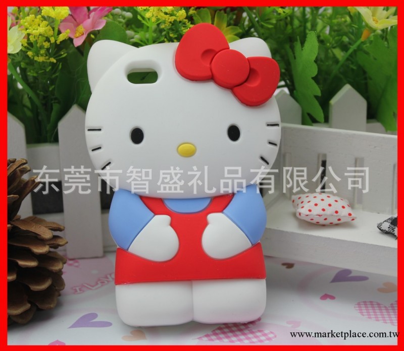 Hello Kitty 蘋果5手機殼 iphone5手機套 kt貓矽膠套 史迪仔外殼工廠,批發,進口,代購