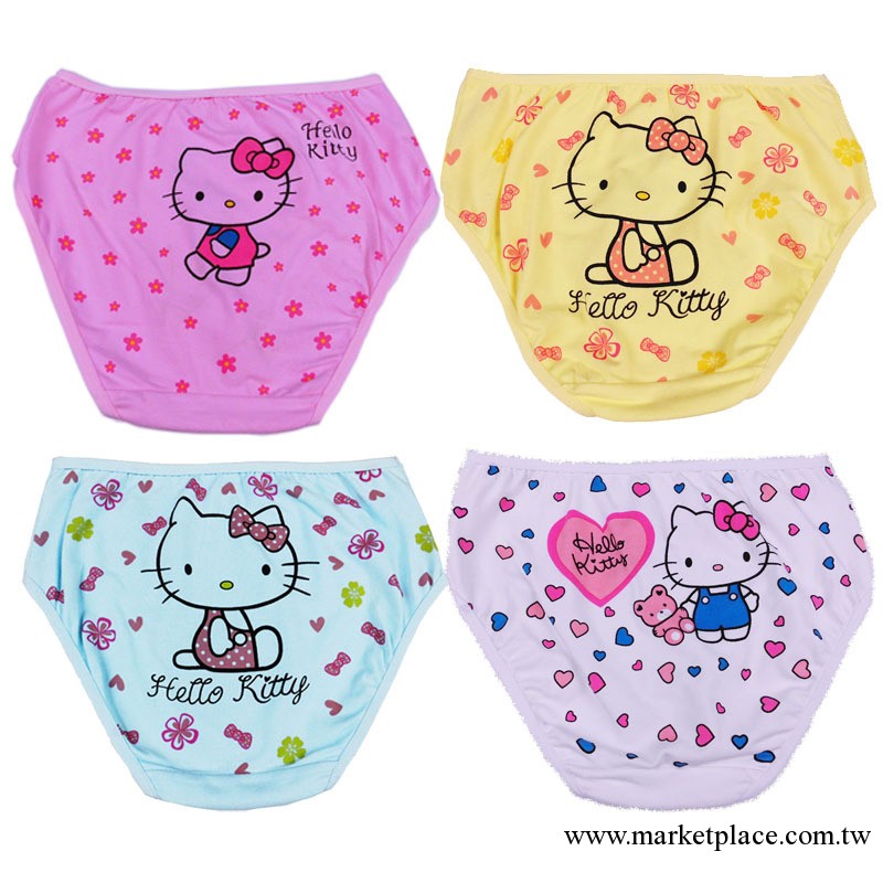 [勁鵬服飾]純棉莫代爾兒童內褲hello kitty 三角褲KT貓女童內褲工廠,批發,進口,代購