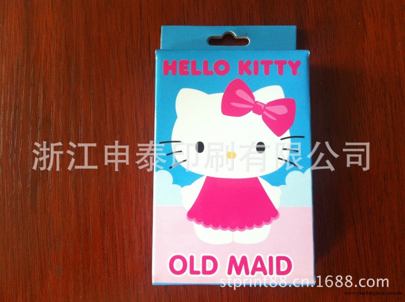 【廠傢直銷/定制】廣告撲克 hello kitty 外貿定制撲克 趣味牌工廠,批發,進口,代購