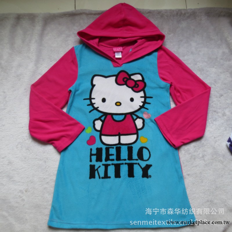 出口品牌HELLO KITTY睡衣 超低價卡通休閑款少女裝庫存傢居服工廠,批發,進口,代購