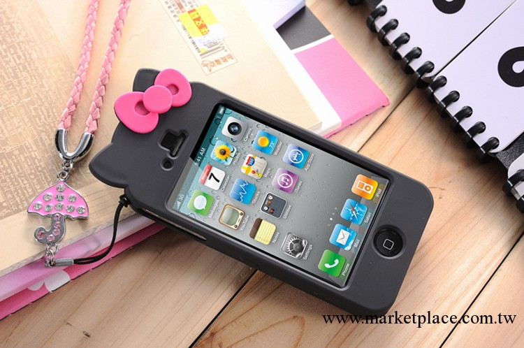 供應Hello Kitty蝴蝶保護套 IPHONE4S手機套 硬殼 Kitty貓工廠,批發,進口,代購