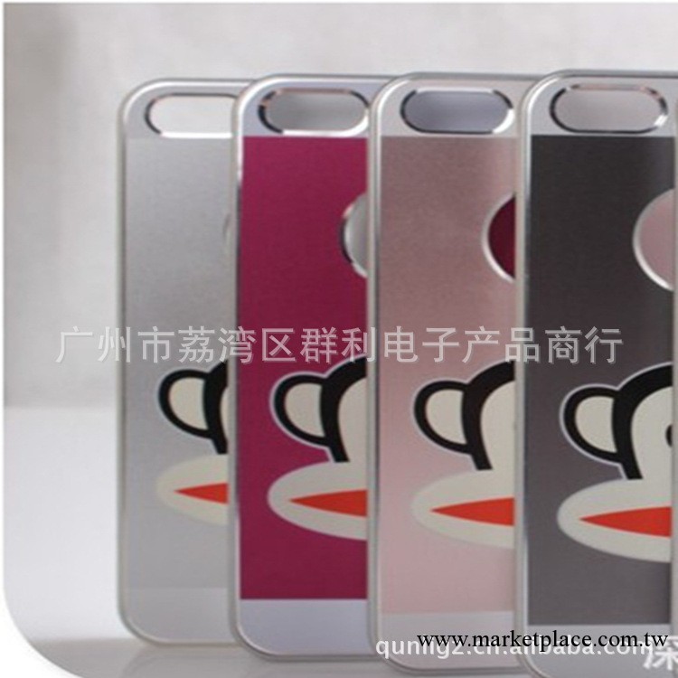 iphone4手機殼 蘋果5代大嘴猴 hello kitty 卡通金屬外殼雙色殼套工廠,批發,進口,代購