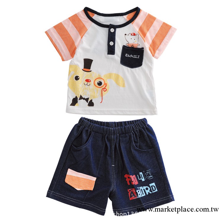 寶寶套裝批發 廠傢直銷嬰兒時尚男童裝 兒童全棉衣服韓版嬰幼兒裝工廠,批發,進口,代購
