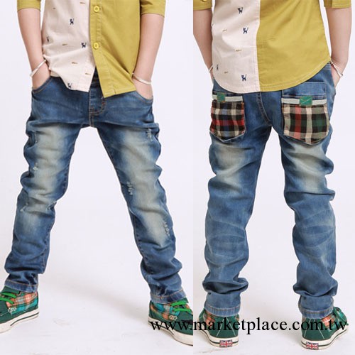 2013秋裝新款 韓版童裝批發 男童牛仔長褲 兒童牛仔褲子工廠,批發,進口,代購