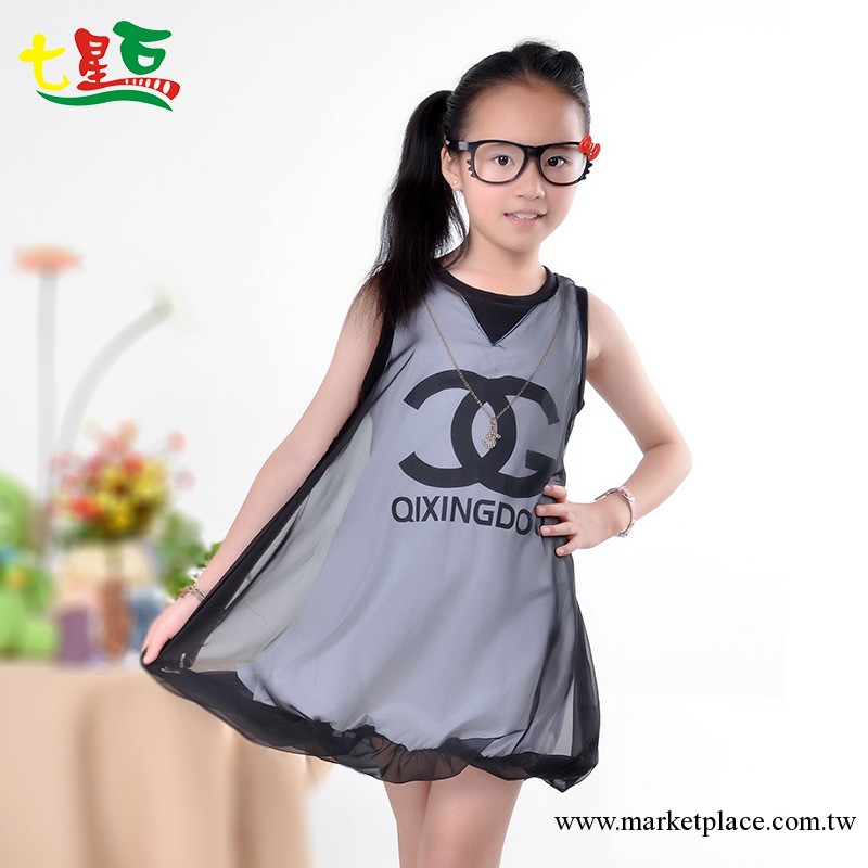 天天特批七星豆童裝廠傢直銷大中女童公主范燈籠裙連衣裙特價G113工廠,批發,進口,代購