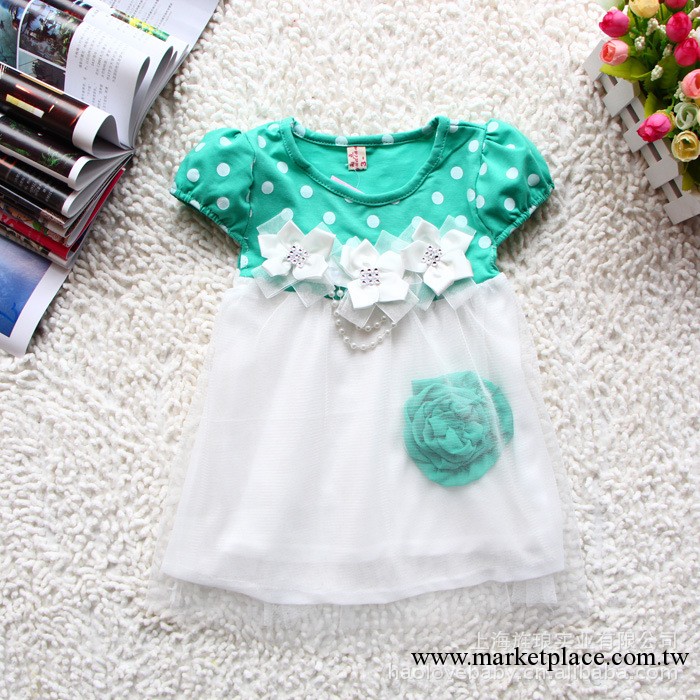 2013 夏季新款 短袖女童甜美網紗連衣裙 童裝代理一件代發 YD28工廠,批發,進口,代購