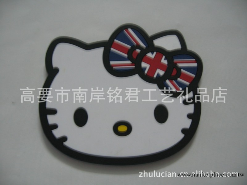 熱銷HELLO KITTY卡通PVC軟膠飾品pvc禮品工廠,批發,進口,代購