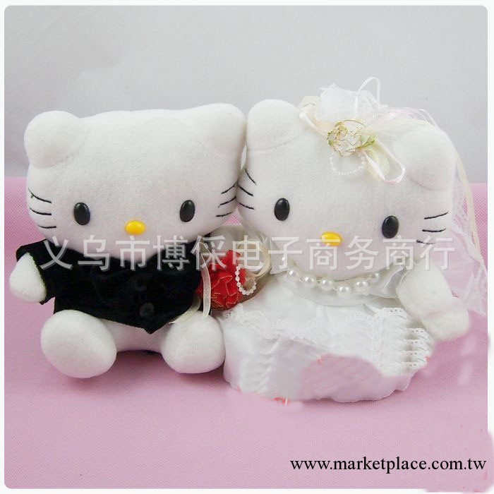 婚紗hello kitty毛絨玩具 結婚kitty公仔情侶KT車頭娃娃結婚禮物工廠,批發,進口,代購