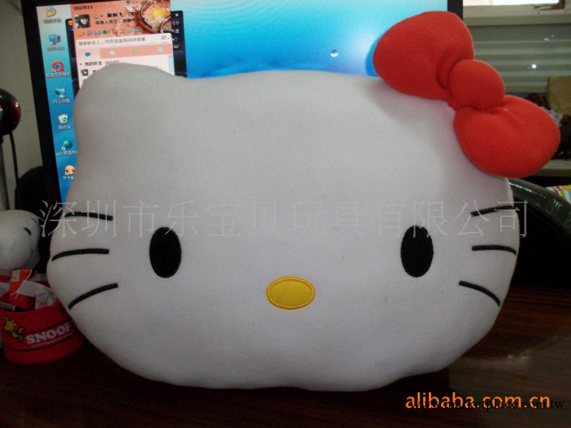 供應毛絨玩具 毛絨公仔 30CM  Hello kitty 靠枕KT貓批發・進口・工廠・代買・代購