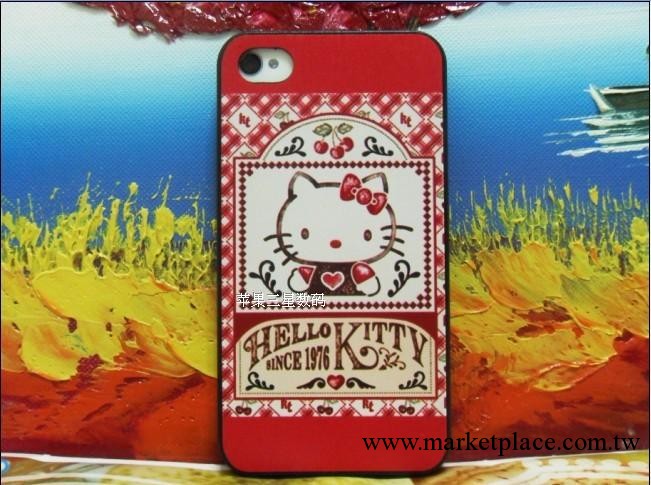 批發hello kitty 彩繪浮雕 iphone4/4s蘋果4手機殼 磨砂手機套工廠,批發,進口,代購