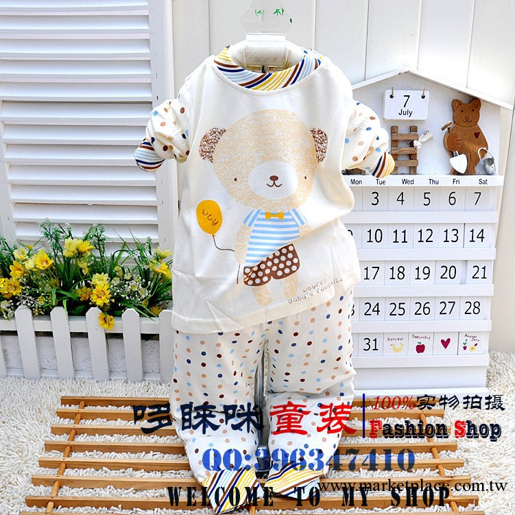 童裝批發 80-110碼旺特圓麻賽爾纖維內衣套6130 肩扣套  量大從優工廠,批發,進口,代購