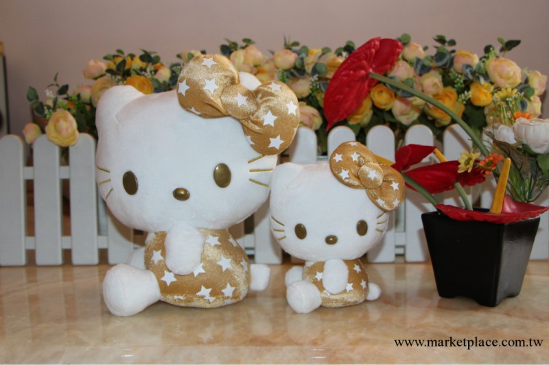 毛絨公仔批發 星星KT hello kitty公仔批發 凱蒂貓公仔 玩具工廠,批發,進口,代購