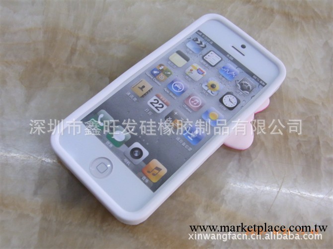 iphone5手機套保護殼 蘋果5代矽膠手機套hello Kitty工廠,批發,進口,代購