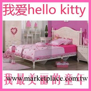 hello kitty 實木床兒童床單雙人床 韓式公主套房傢具 A231工廠,批發,進口,代購