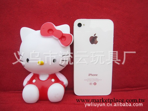 hello kitty KT貓 坐姿凱蒂貓 坐姿大KT貓吸盤公仔3D立體貼鉆素材工廠,批發,進口,代購