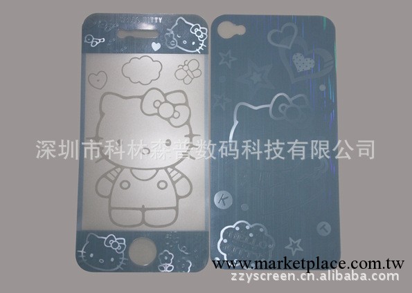 IPHONE4手機彩膜  3D彩膜 蘋果手機彩色貼膜 Hello Kitty圖案工廠,批發,進口,代購