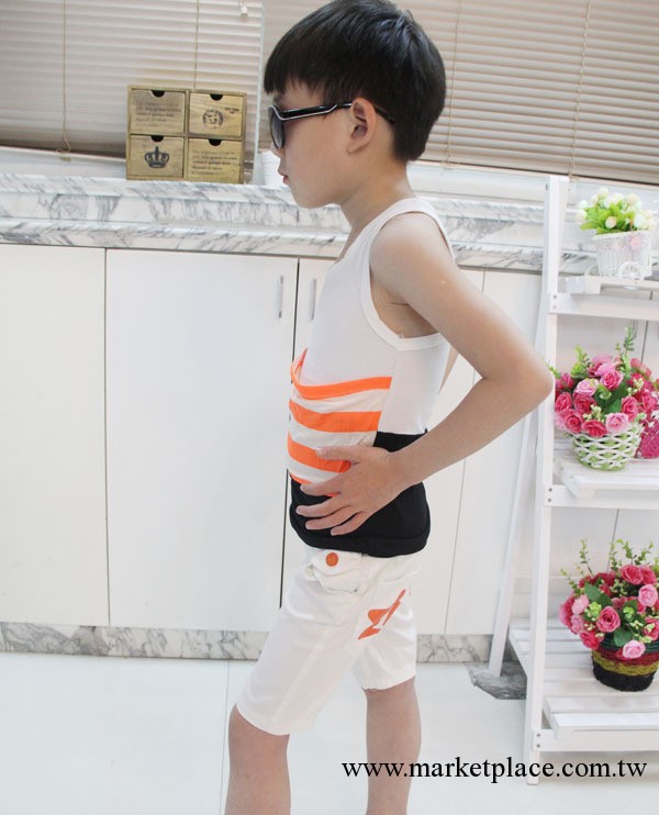 2013夏韓版童裝 男童 兒童中小童背心 韓版大口袋背心工廠,批發,進口,代購