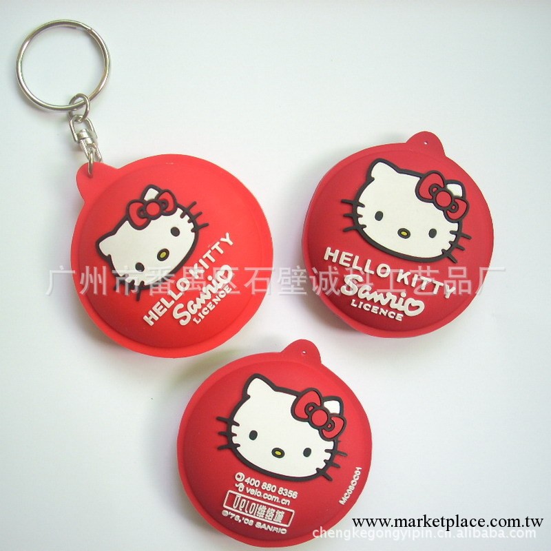 【誠科禮品】訂做HELLO Kitty形狀3D鑰匙扣 PVC軟膠滴膠鑰匙扣工廠,批發,進口,代購