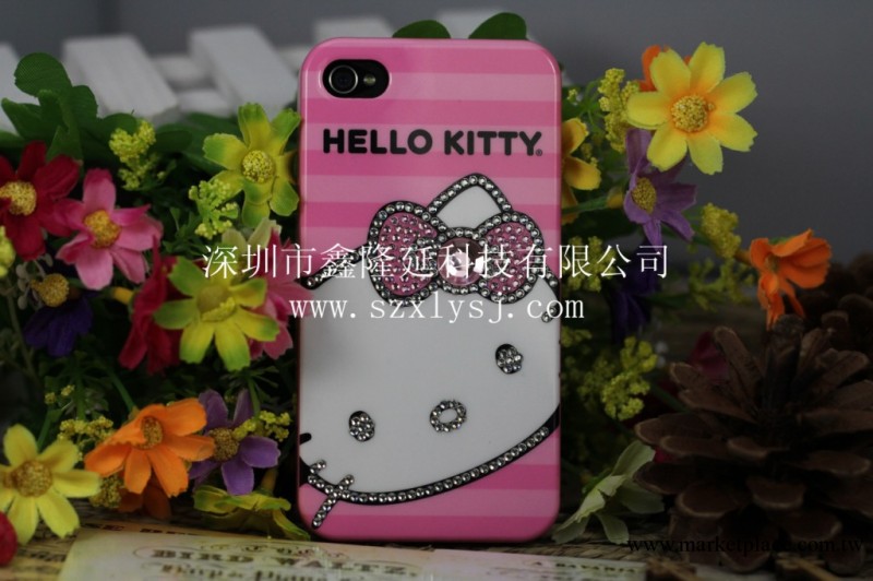 專業銷售hello kitty 鑲鉆手機殼加工 手機保護套批發批發・進口・工廠・代買・代購