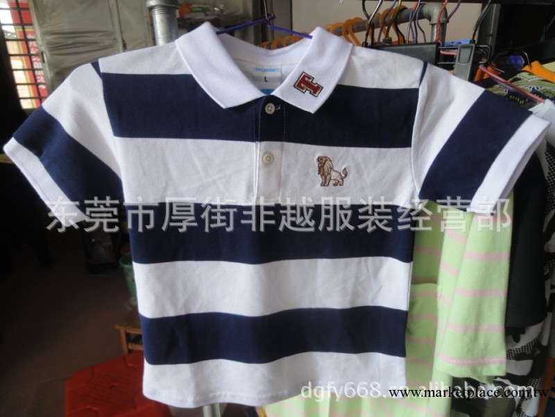 條紋童T恤，翻領童T恤，廠傢童裝條紋短袖T恤，休閑條紋童T恤批發工廠,批發,進口,代購