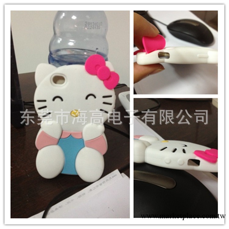 新款蝴蝶結 Hello Kitty手機套  蘋果4手機套  蘋果5矽膠手機套工廠,批發,進口,代購