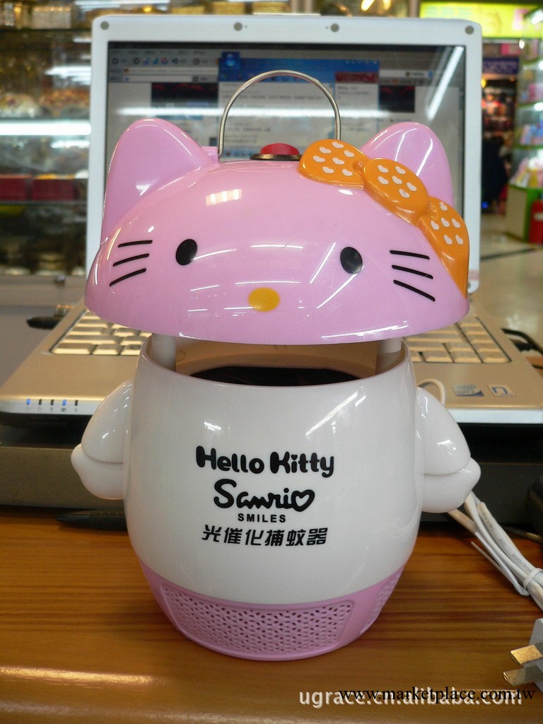 正版Hello Kitty捕蚊器/環保光催化凱蒂貓kitty誘蚊器節能省電工廠,批發,進口,代購