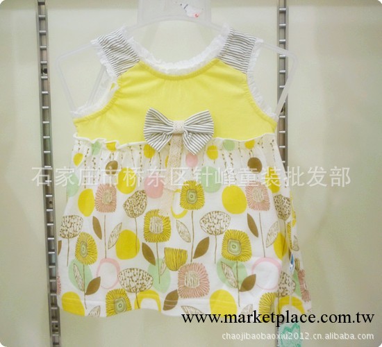 13年夏季新款童裝 愛兒米琪葵花單件小裙 女孩寬肩小裙 1094工廠,批發,進口,代購