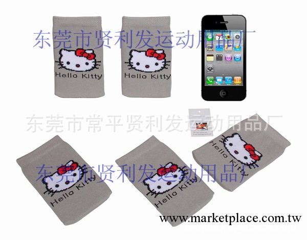 供應提花手機襪套 可愛Hello Kitty圖案 精美大方 可做促銷贈品批發・進口・工廠・代買・代購