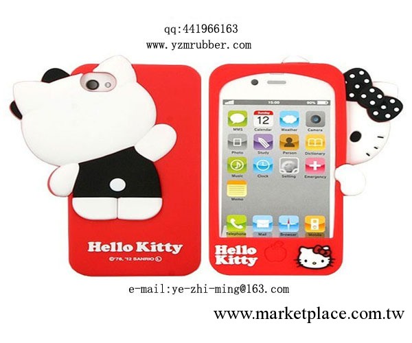 2012最新款hello kitty躲貓貓iphone4手機套，時尚貓貓手機套工廠,批發,進口,代購