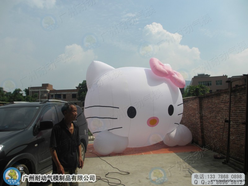 廠傢制造充氣凱蒂貓卡通  KT貓充氣模型 白色Hello Kitty貓造型工廠,批發,進口,代購