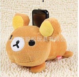 廠傢供應毛絨輕松熊IPONE4手機套 淘寶熱賣毛絨手機套 保護套工廠,批發,進口,代購