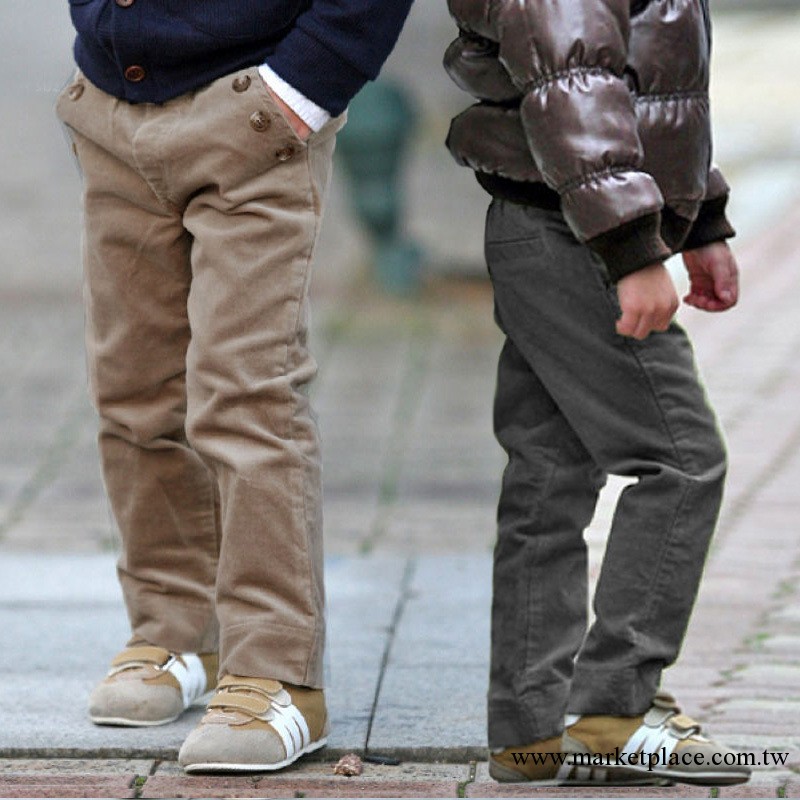 韓版仿平絨兒童長褲休閑褲 春秋季童裝男童燈芯絨褲子 大童褲批發工廠,批發,進口,代購