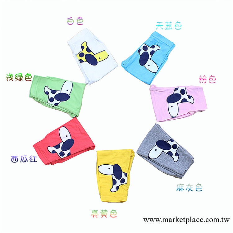 2013夏季新款 女童莫代爾糖果色打底褲 韓版印花兒童七分褲童裝工廠,批發,進口,代購