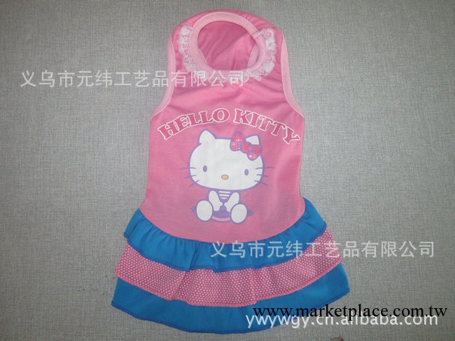 廠傢直銷HELLO KITTY 卡通貓韓版寵物狗用品女式公主裙工廠,批發,進口,代購