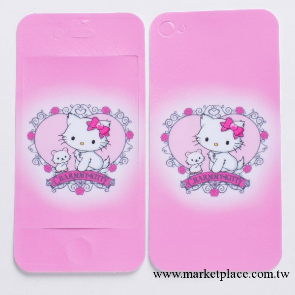 iphone4S彩貼清倉  hello KITTY彩貼 可愛貓手機彩貼 庫存彩貼批發・進口・工廠・代買・代購