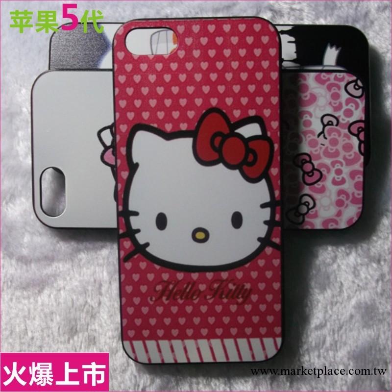 IPHONE5 浮雕手機殼 蘋果5手機殼 HELLO KITTY 浮雕彩繪 保護套工廠,批發,進口,代購