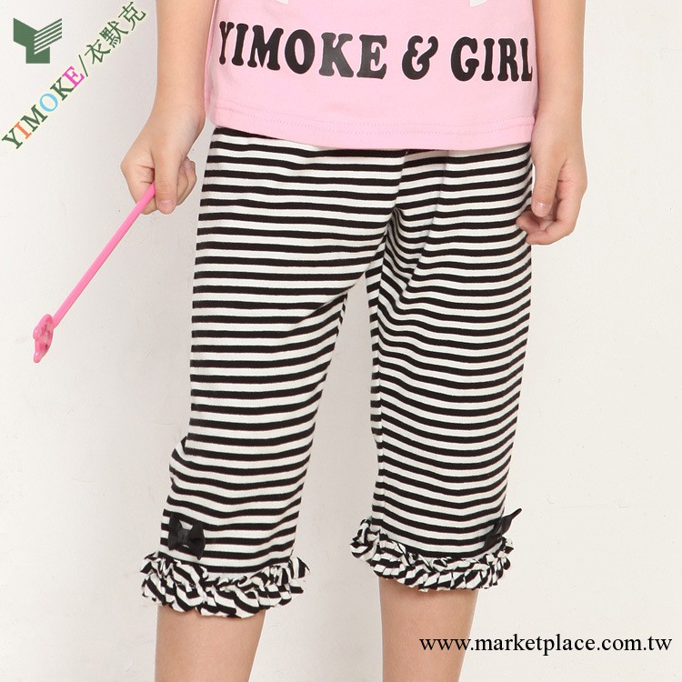 YIMOKE 童裝夏裝  黑白條內搭褲 一件代發童裝3114工廠,批發,進口,代購