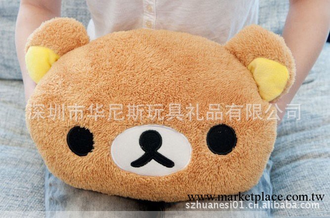 冬季保暖系列 毛絨玩具廠傢批發定制 淘寶熱賣輕松熊暖手捂抱枕工廠,批發,進口,代購