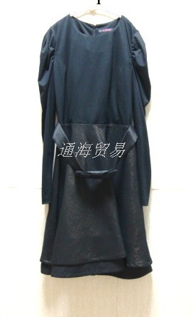 韓國品牌LINE泡泡袖連衣裙時裝款 原單正品韓日女裝工廠,批發,進口,代購